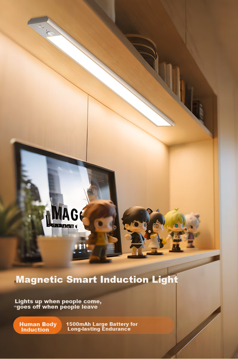 Oppein Smart Sensor Cabinet Wardrobe LED Human Motion Light Bedside Corridor Entrance Light 2