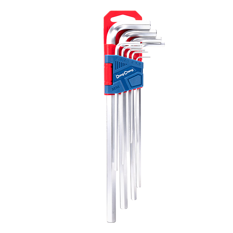 Dongcheng Hex Key Wrench Set Metric Long Alloy Hexagon Wrench 9-Piece Set