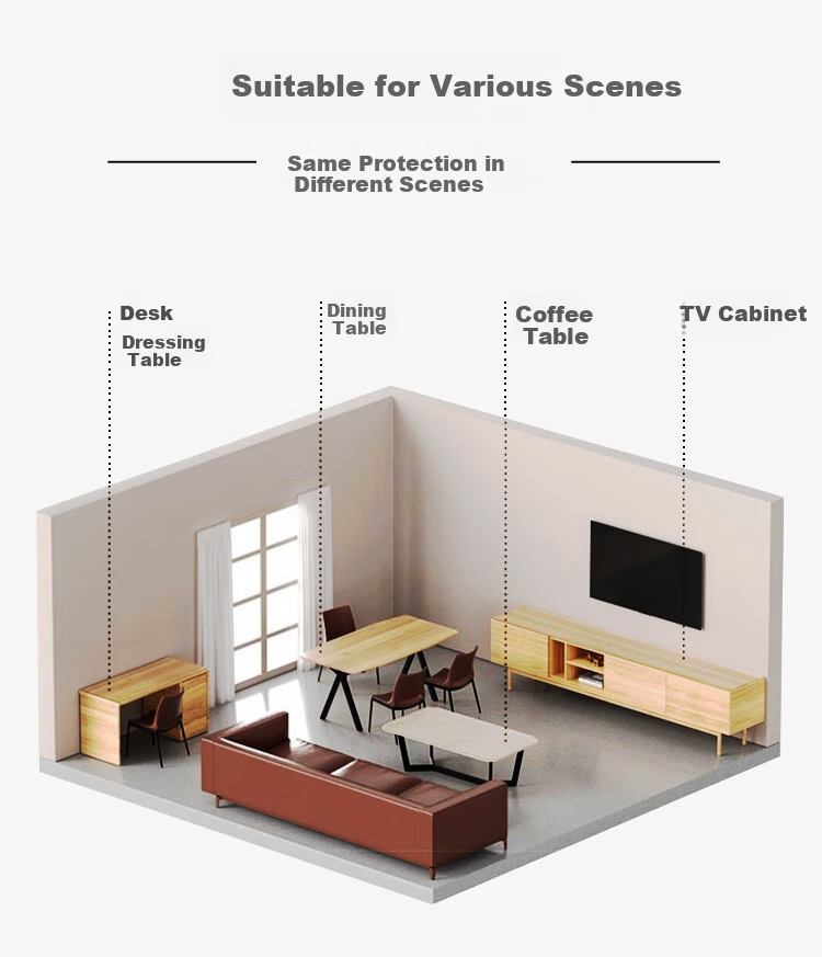 MINJU Tablecloth, Soft Glass Odorless Thickened PVC Dining Table Mat, Waterproof And Oil-Proof Crystal Plate, Customizable Coffee Table Mat, 60*120cm 18