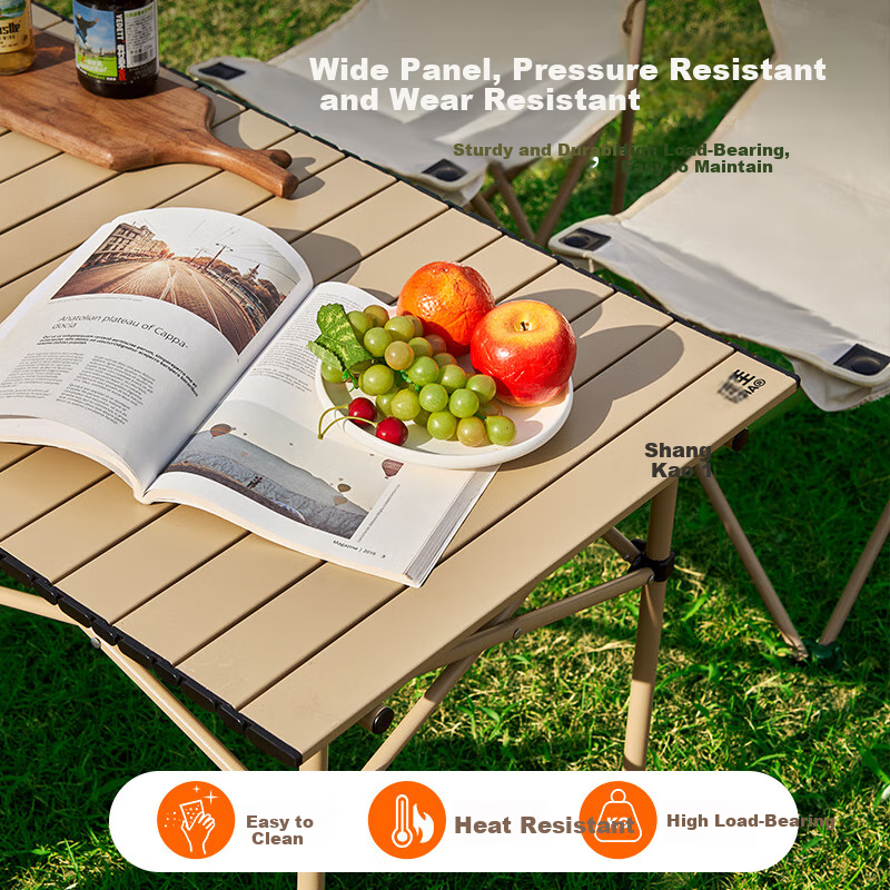Suncojia Outdoor Folding Table And Chair Set, Portable Table And Chairs, Table, Portable Chair, Egg Roll Table