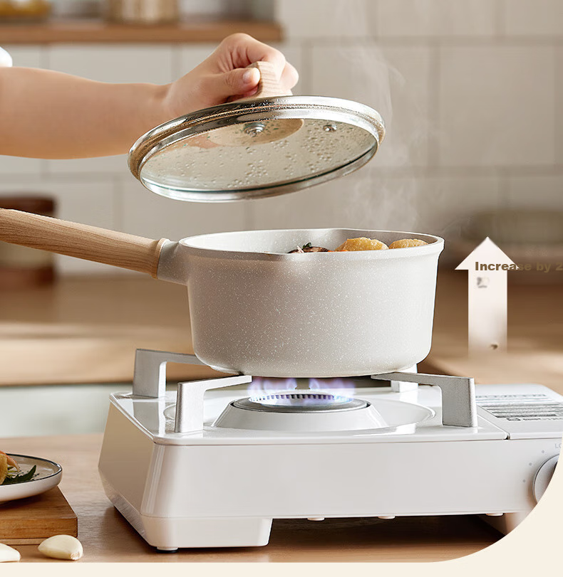 SUPOR SUPOR Cookware Set, Maifanshi Color Non-Stick Pan, Compatible with Gas And Induction Stoves, Wok, Milk Pot, Frying Pan TP2302E 7