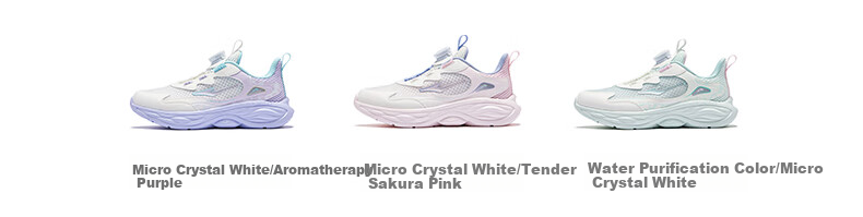 ERKE Kids Boys Girls Sports Shoes Children's Summer Breathable Knob Running Shoes Microcrystalline White/Pale Cherry Pink Size 39 38