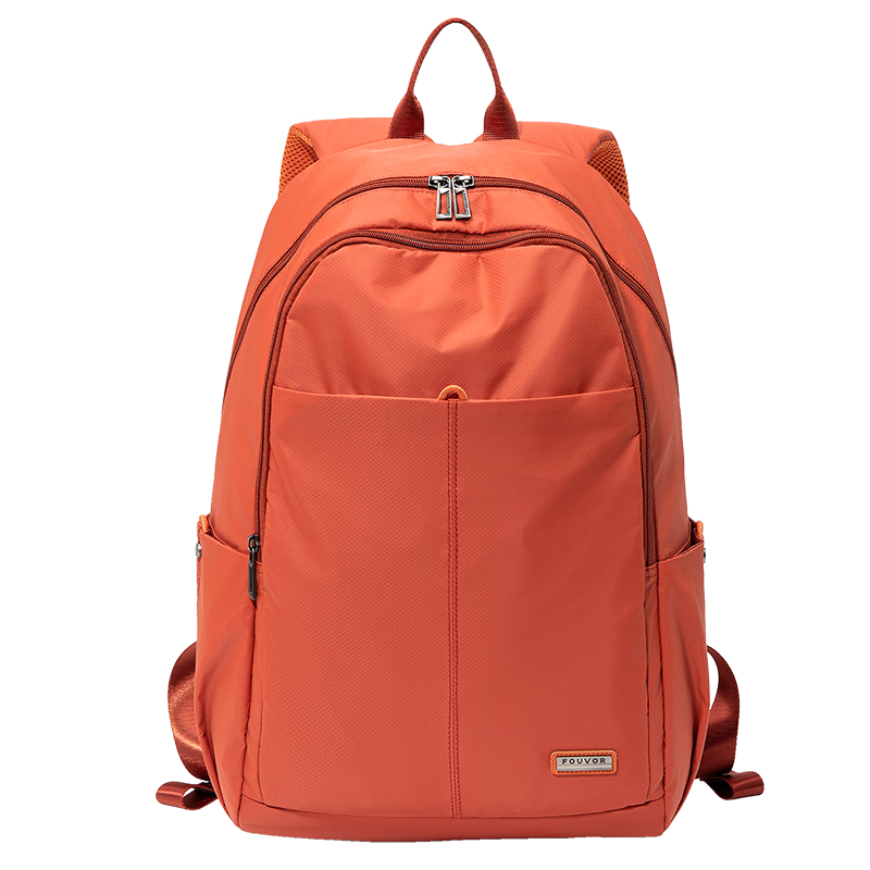FOUVOR Fashion Women's Backpack Outdoor Casual Oxford Cloth Large Capacity Short Trip School Bag Red