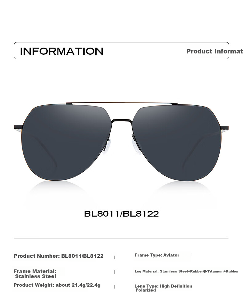 BOLON Sunglasses, Polarized Driving Fishing Sun Protection Glasses for Men, Toad-Shaped Glasses, Gift for Boyfriend, Trendy BL8122 D11 5