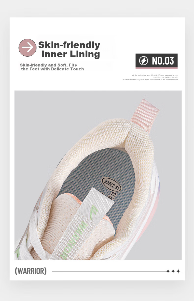 Huili Official Women's Casual Shoes, Summer Breathable Sneakers 2026 New Style Heightening Comfortable Running Shoes, White And Pink, Size 36 8