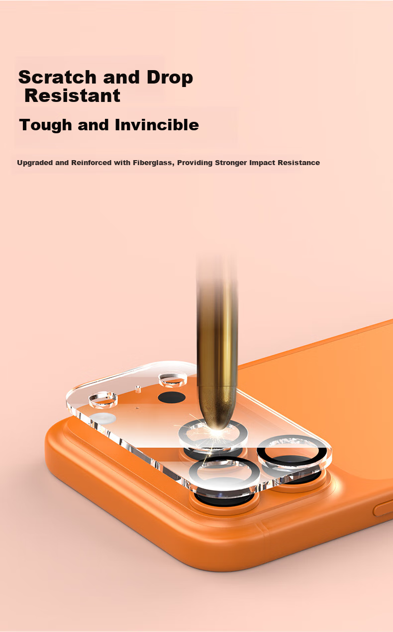 LANGLING [Transparent Full Coverage] Lens Protector for Apple 17 Pro, IPhone 17 Pro Screen Protector, Rear Camera Protection Film, High-Definition Anti-Scratch Wear-Resistant 3