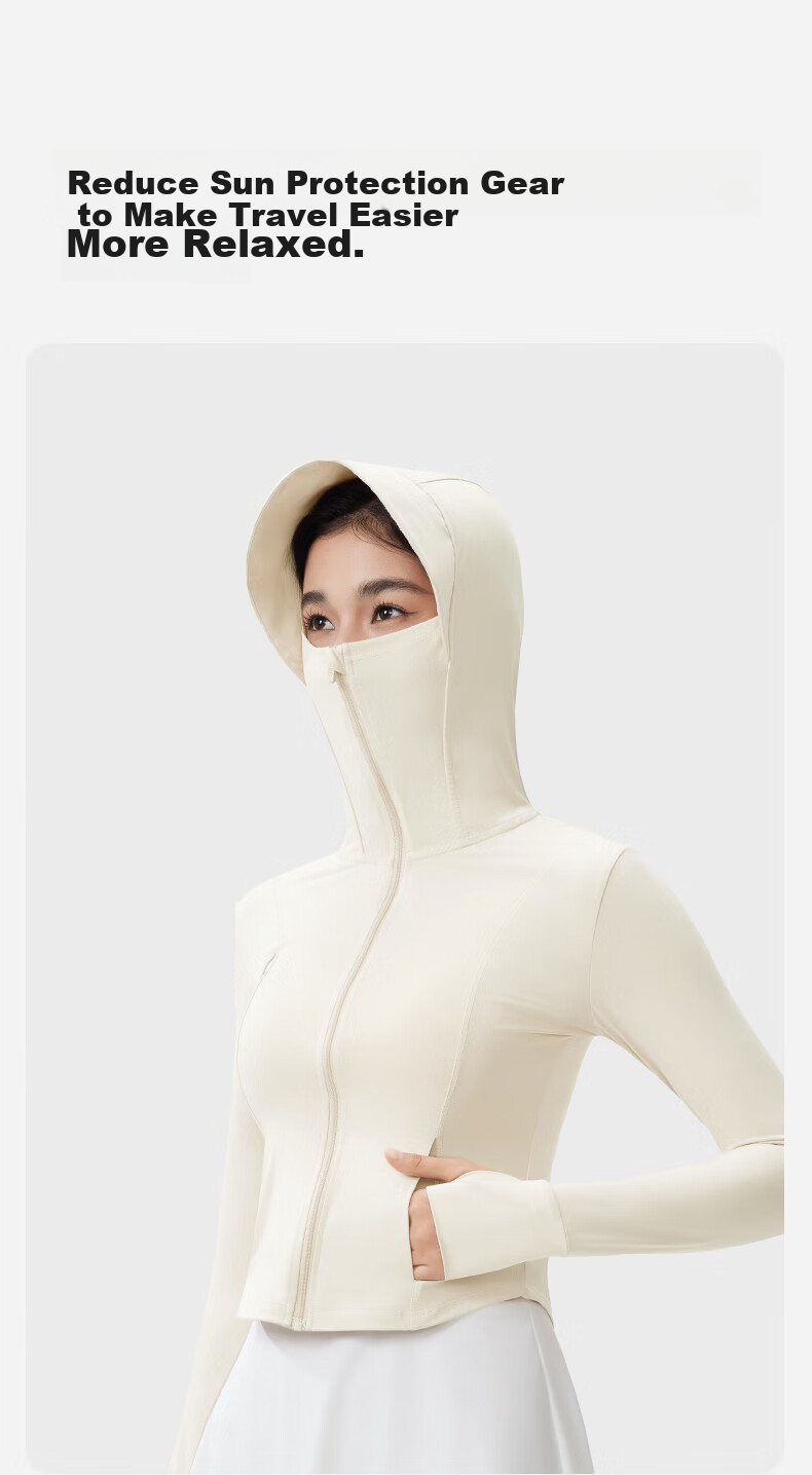KAZUKOIN [Brim Style] Slim Sun Protection Jacket for Women, Summer Cool-Feeling Coat, New Ice Slim Waist Sun Protection Clothing 10