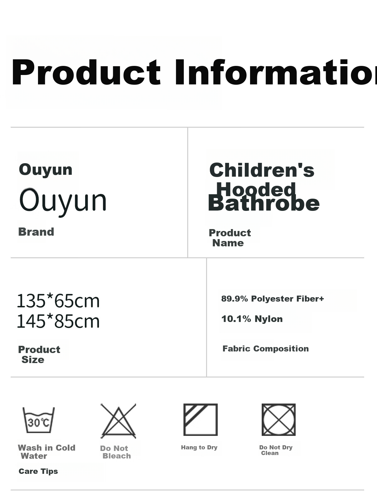 OUYUN Baby Bath Towel, Coral Fleece Quick-Dry Children's Cape Bathrobe with Hood, Baby Bathing Robe, Dinosaur Pattern, 145*85 Cm 17