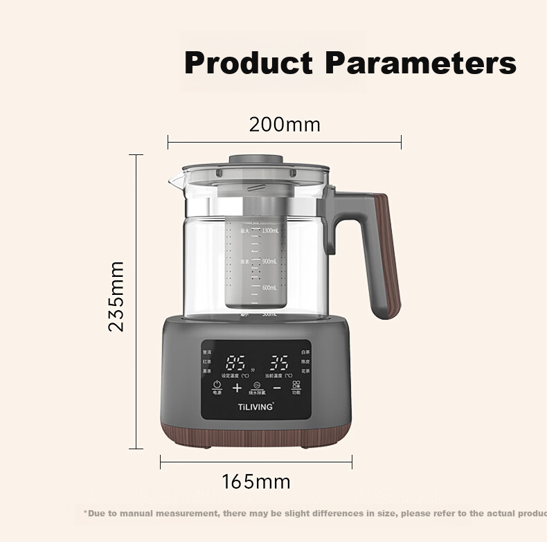 TILIVING (Titanium Living) Pure Titanium Tea Brewing Pot, Office Tea Maker, Home Constant Temperature Kettle, Electric Kettle, Tea Steamer, Tea Infuser 9