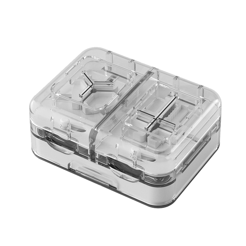 Daisy Leaf Japanese Precision Pill Cutter 1/3 and 1/4 Split Portable Mini Pill Box