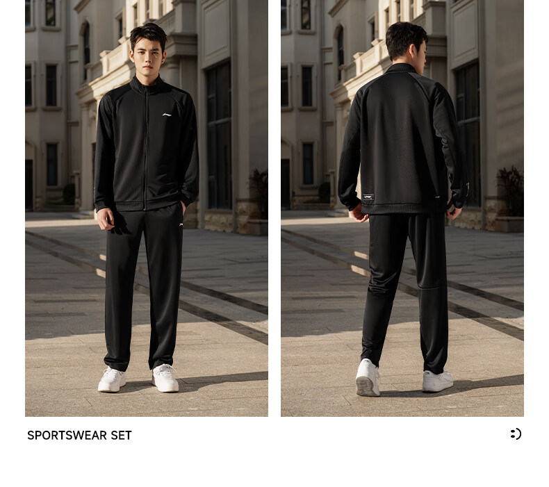 LI-NING Unisex Badminton Jacket and Sweatshirt Set Long Sleeve Autumn Winter Sports Teamwear 3XL 6