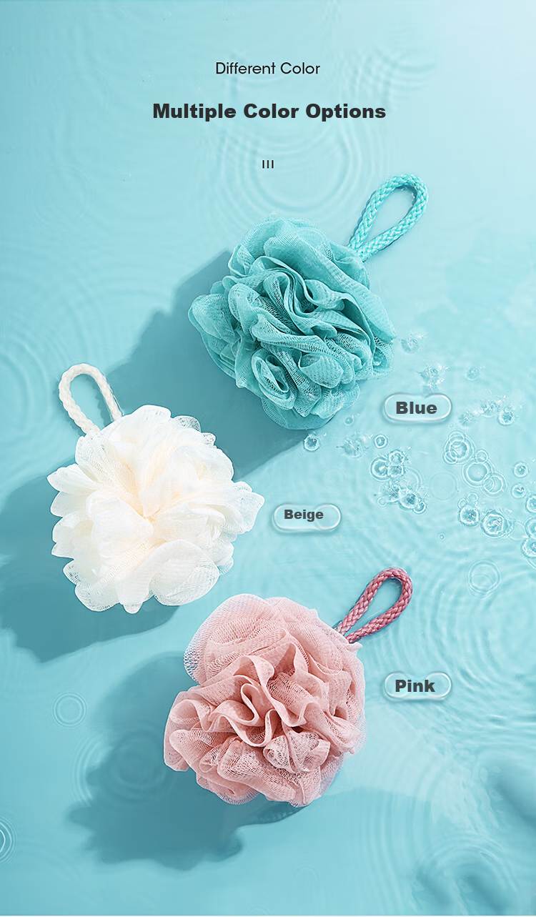 MARYYA Bath Flower Long Strip Shower Sponge, Exfoliating Washcloth, Bath Foam Ball, Non-Spilling, Suitable for Men And Women, Extendable Universal Back Scrubber 10