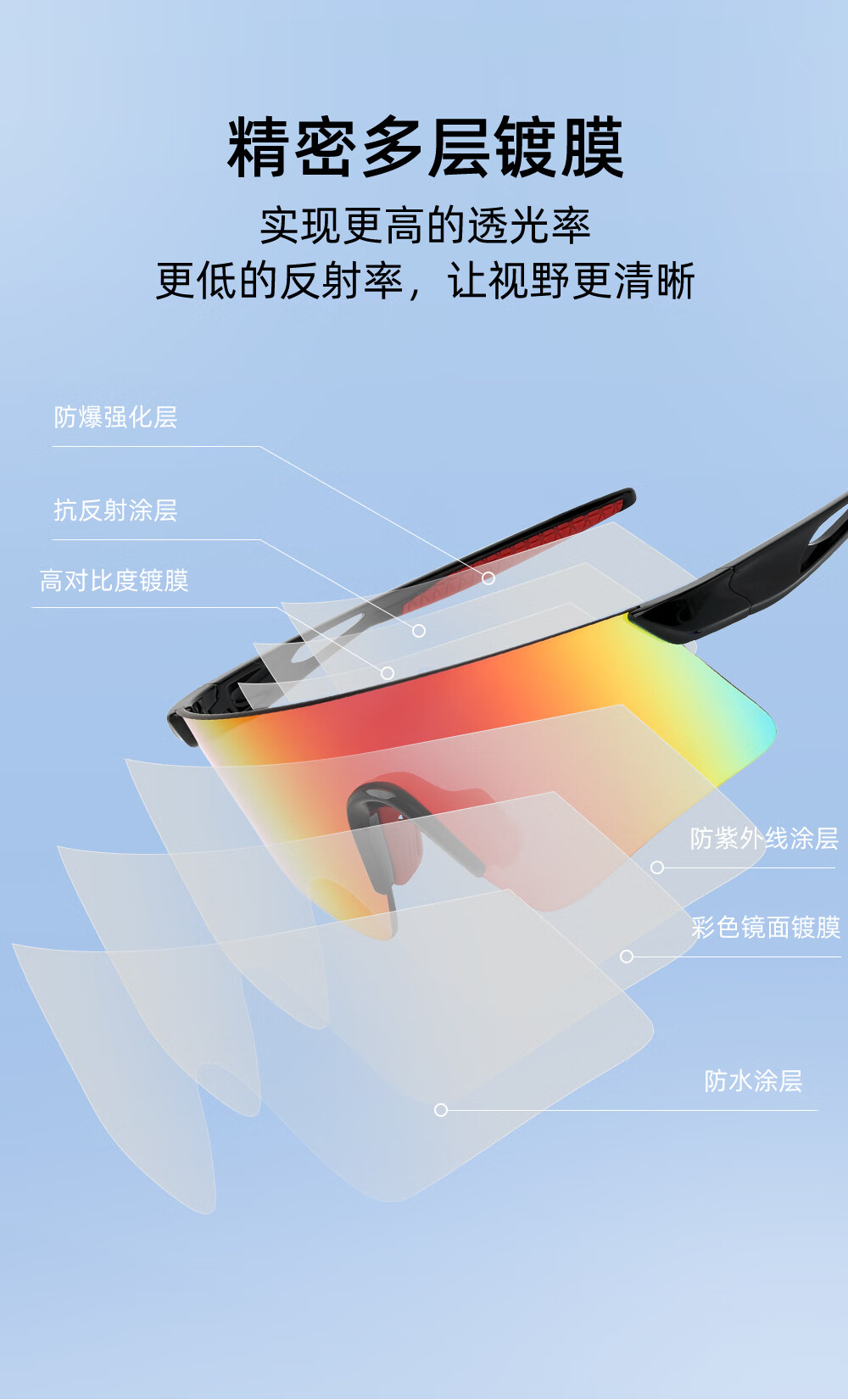 Cashman Running Glasses Men's and Women's Marathon Professional Outdoor Sunglasses Photochromic Cycling Sports Protective Sunglasses 2