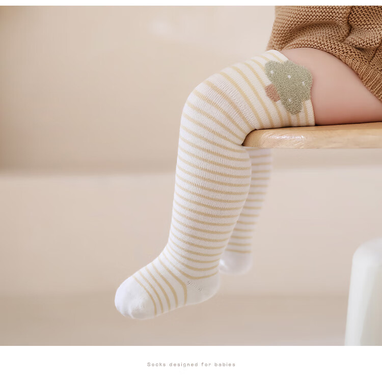 Five Cotton 3-Pair Pack Children's Cartoon Animal Knee-High Socks Baby Toddler A-Class Combed Cotton Seamless Socks 13