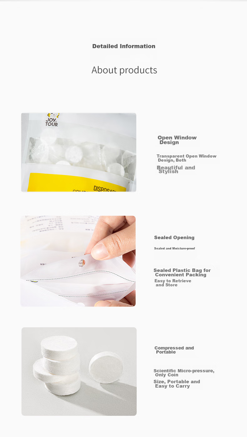 JOYTOUR Disposable Facial Cleansing Wipes, Soft Cotton Pads, 20 Pieces, Travel-Friendly, Portable for Business Trips And Hotels, 24*30cm 11