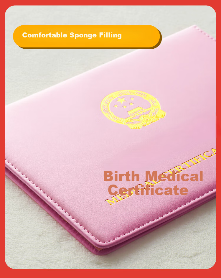 JONEVEE Birth Certificate Protector, Standard Universal, Baby Birth Medical Certificate Cover, Thickened Blue, ZWCS15 5