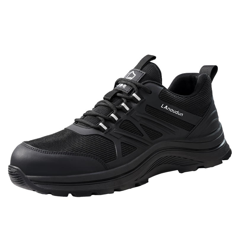 BlueOwl Shield Anti-Static Men's Safety Shoes Gas Station Work Shoes Slip-Resistant Soft Sole Wear-Resistant Anti-Smash Anti-Puncture Safety Work Shoes D289 Size 41