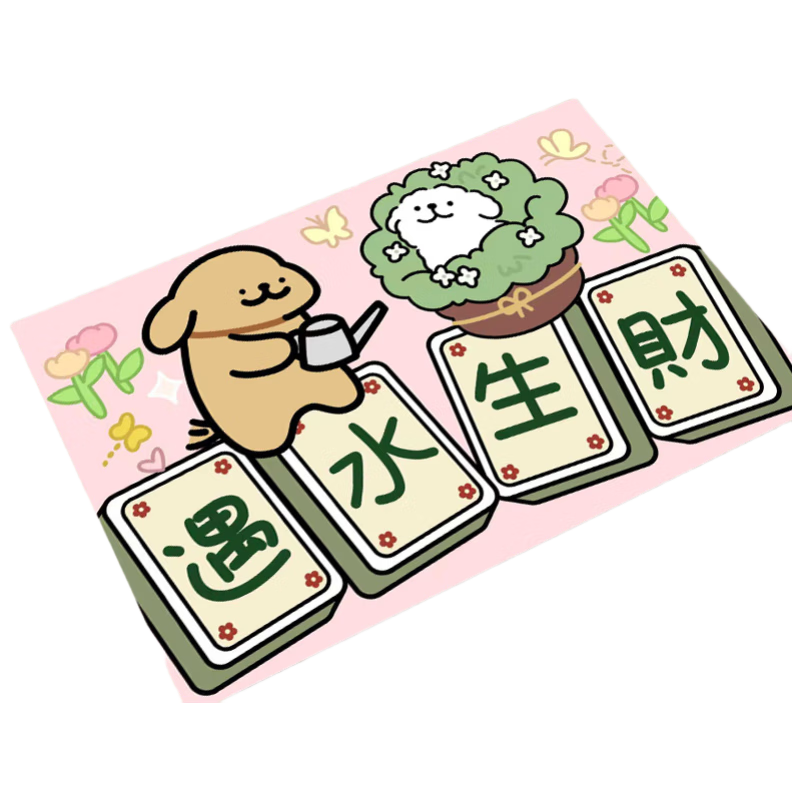 Chuangmaishi Bathroom Mat Non-Slip Quick-Dry Water-Absorbent Door Mat Home Entrance Rug 50x80cm