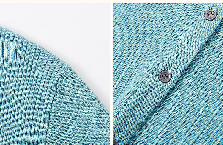 Demana Soft Wool Blend Spring Autumn Gentle V-Neck Colorblock Cardigan Drop Shoulder Knit Top for Women 4