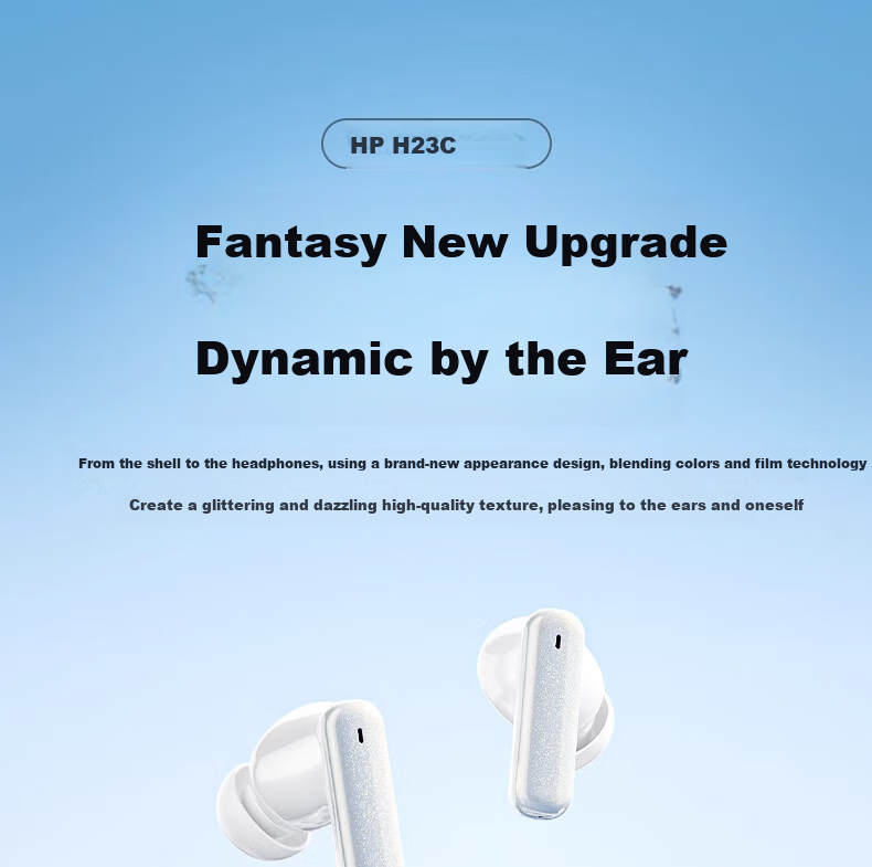 HP H23C In-Ear Bluetooth Headphones, ANC Active Noise Cancellation, Bluetooth 5.4, Long Battery Life, Gaming And Music Headphones, Compatible with Huawei, Apple, Xiaomi, Vivo, Graphite Gray 1