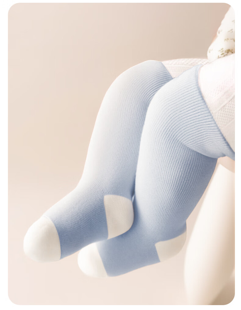 Modal Baby Long Tube Socks Autumn and Winter Thickened Fleece Cotton 100% Newborn Baby Long Socks 0-12 Months 2