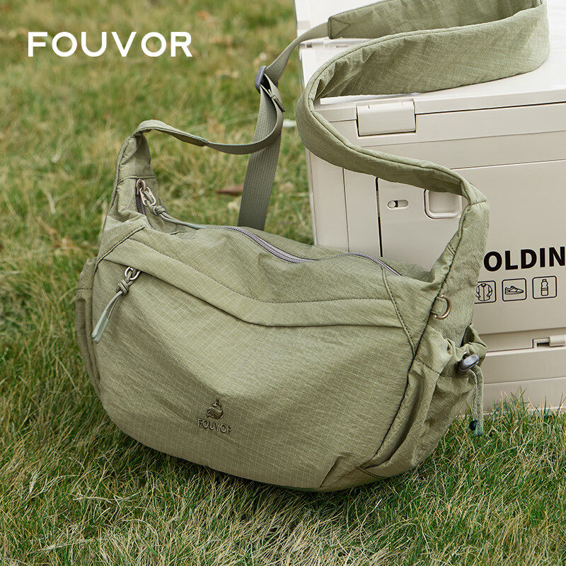 FOUVOR Fashion Crossbody Bag for Women New Large Capacity Shoulder Bag Lightweight Versatile Casual Canvas Bag Green