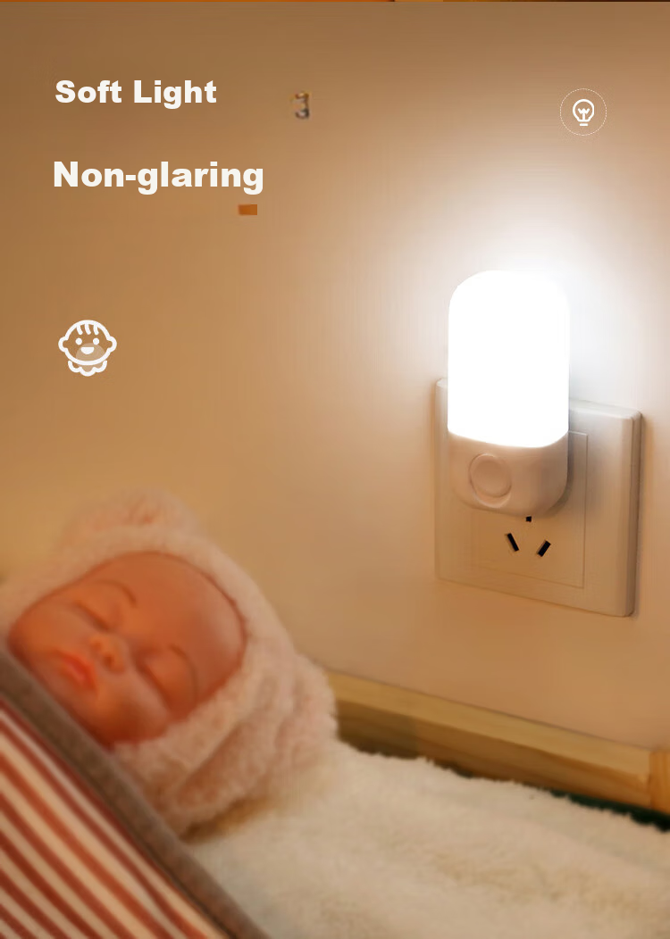 Heart Lock Plug-In Night Light, Baby Feeding Lamp, Bedroom Bedside Lamp, Sleep Companion Light, Socket Mood Light, Nighttime Light, Energy-Saving Lamp 2
