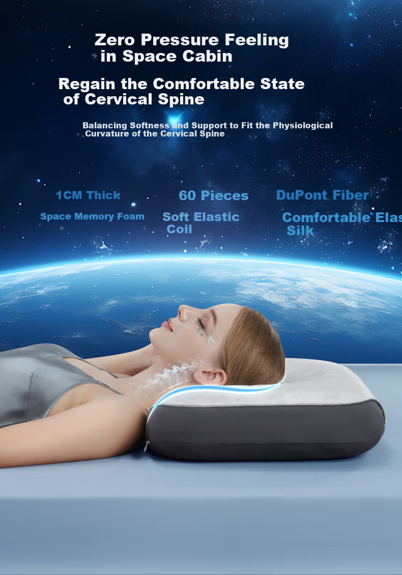 JaCe Memory Foam Pillow Spring Mattress Core Cervical Pillow Side Sleeping New Upgraded Anti-Snoring Adult-Specific Gift Box 14CM 8