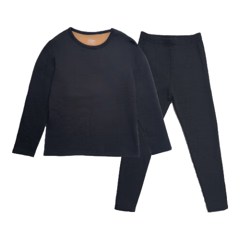 Bejirog Women's Thermal Underwear Set, Fleece-Lined Thickened Thermal Base Layer, Heat-Generating Undershirt And Pants, Cold-Resistant Autumn Clothing for Northeast China, Suitable for Temperatures as Low as -40°C