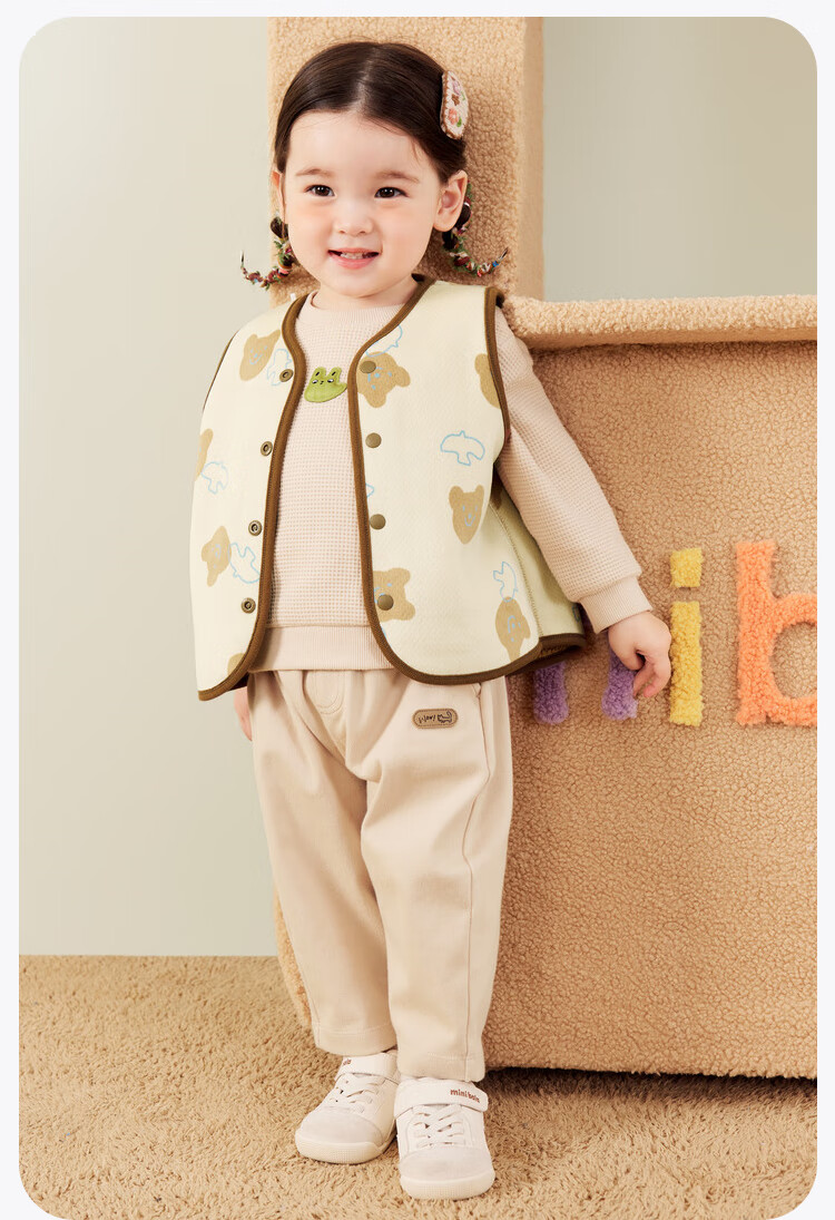 Minibala Unisex Lamb Plush Thickened Fleece Jacket 2025 Fall 12