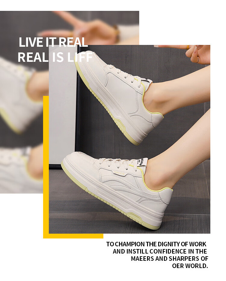 TonLion Women's Shoes 2026 Spring Summer Student White Casual Sneakers Versatile Sports Trendy Shoes White Size 37 1