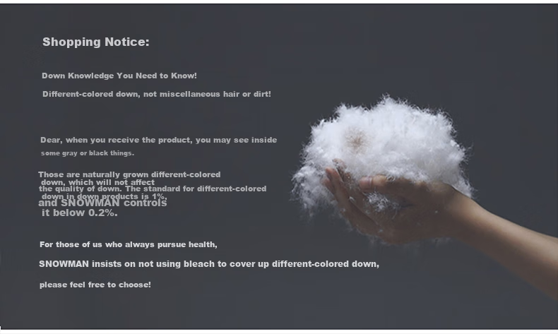 Sinuoman All-Cotton Antibacterial Neck Support Pillow, Five-Star Hotel White Goose Down Fiber Composite Pillow Core, 74*48cm High Pillow 16