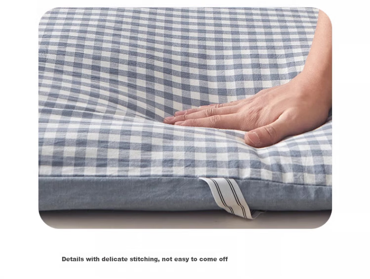 Wuyinliangpin 100% Xinjiang Cotton Mattress Pad, Removable Washable Cover, Pure Cotton Mattress Pad, All-Cotton Quilt, 1.8x2 Meters, 7 Ji 12