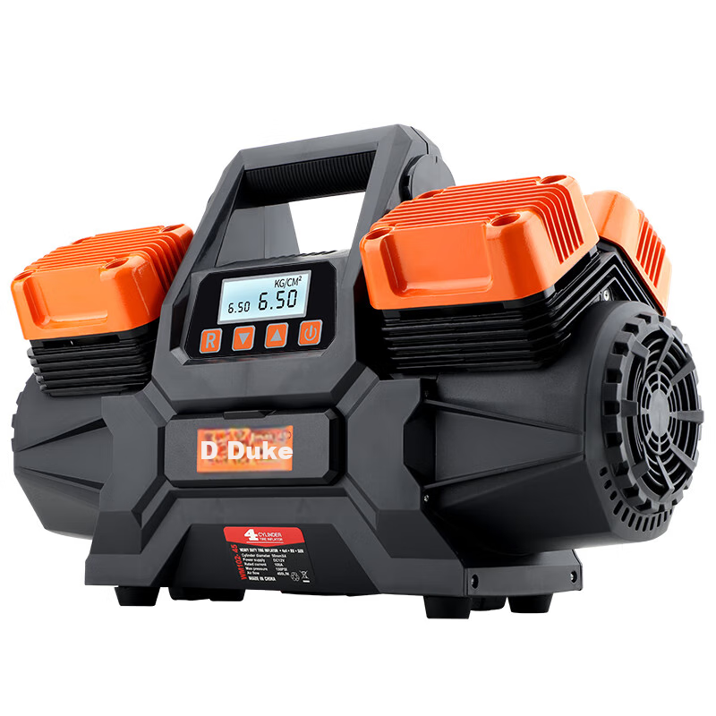 DIANJUE Car Air Pump, Four-Cylinder High-Pressure High-Power, for Off-Road Vehicles, Large Trucks, RVs, Tire Inflation Pump, Air Compressor, Single Tube