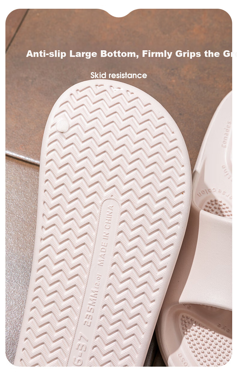 LETUO Massage Chair Bathroom Slippers for Men Summer Indoor Non-Slip Home Slippers 9