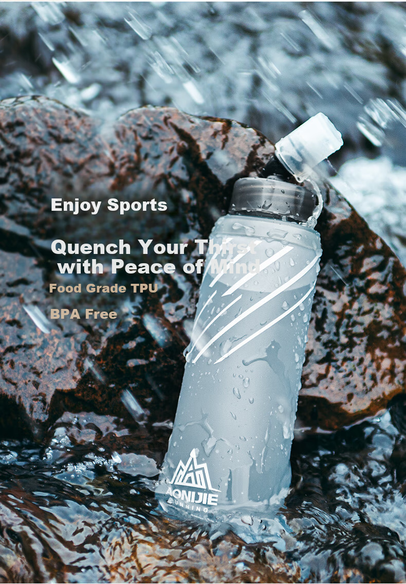 AONIJIE Hydration Bladder, Outdoor Soft Water Bottle, Hiking Sports Water Bag, Running And Trekking Convenient Water Reservoir 3