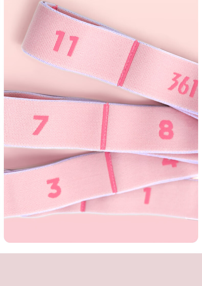 361° Elastic Band Yoga Fitness Stretch Band for Women Kids Digital Resistance Band Leg Training Dance Exercise Pull Strap 7