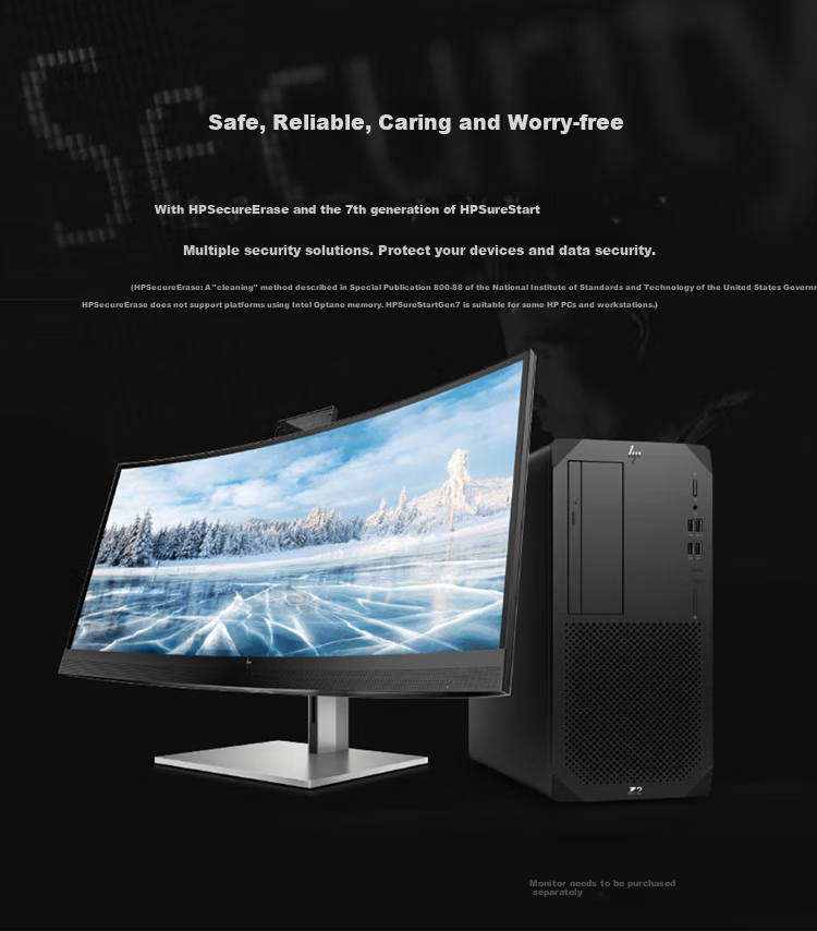 HP Z2 G9 TWRi9-14900K/128G/1TSSD+2TSATA/RTX4000Ada20GB/WiFi/Mouse/3-Year Warranty/P27 Monitor/DP Cable 8