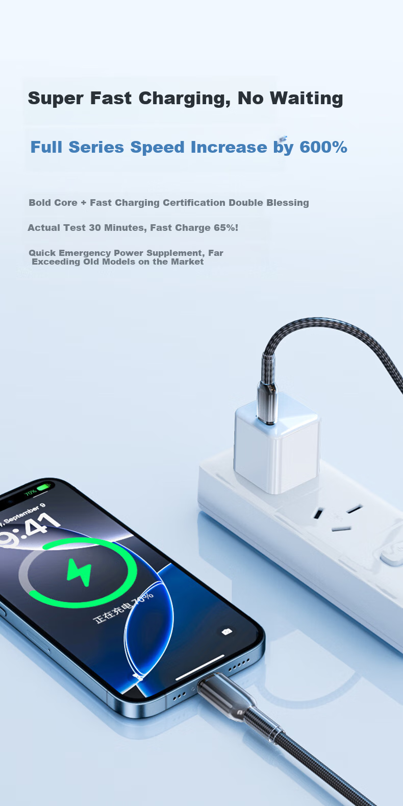 Aomake IPhone 18 Pro Max Charging Cable, Type-C Data Cable, Dual-Ended, Compatible with Apple 15-17 Series, 60W Android Phones, IPad, Car Charger, Dual-C Cable - 1.5 Meter Fast Charging Cord 12