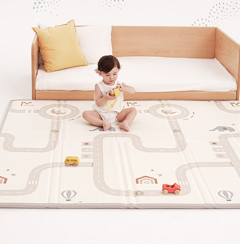 BG-BABYGO Little Green Core Foldable Baby Crawling Mat XPE Non-toxic Formaldehyde-free Anti-fall Home Floor Mat 4