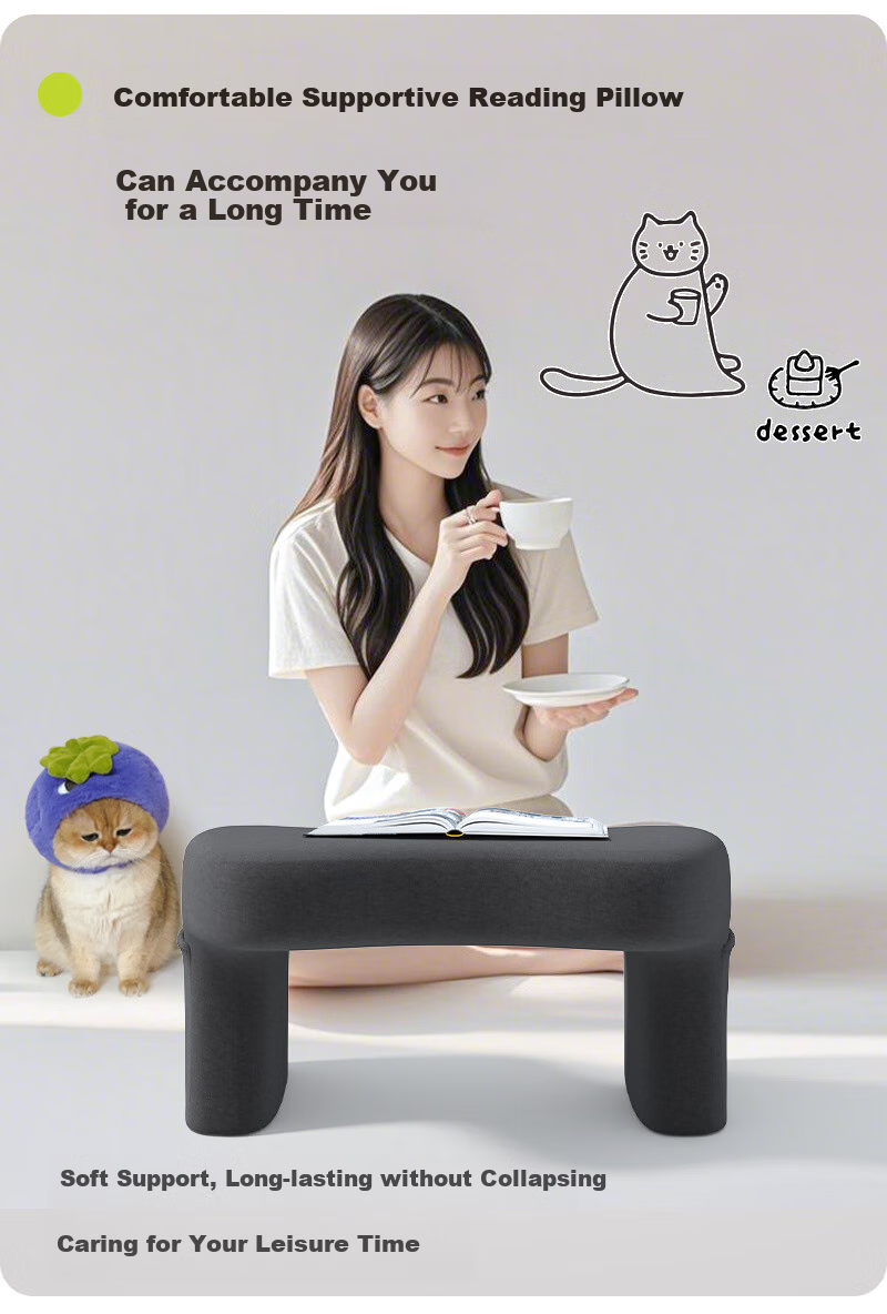 Mixiaoshu Bed And Desk Lazy Functional Gaming Reading Pillow, Elderly Backrest, Student Study Home Computer Desk Bedroom Desk Cushio 8
