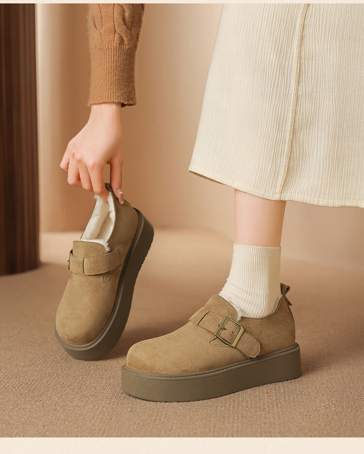 ZHR Birkenstock Women's 2026 New Thick-Soled Retro Casual Lightweight Shoes AB173 Camel 38 1