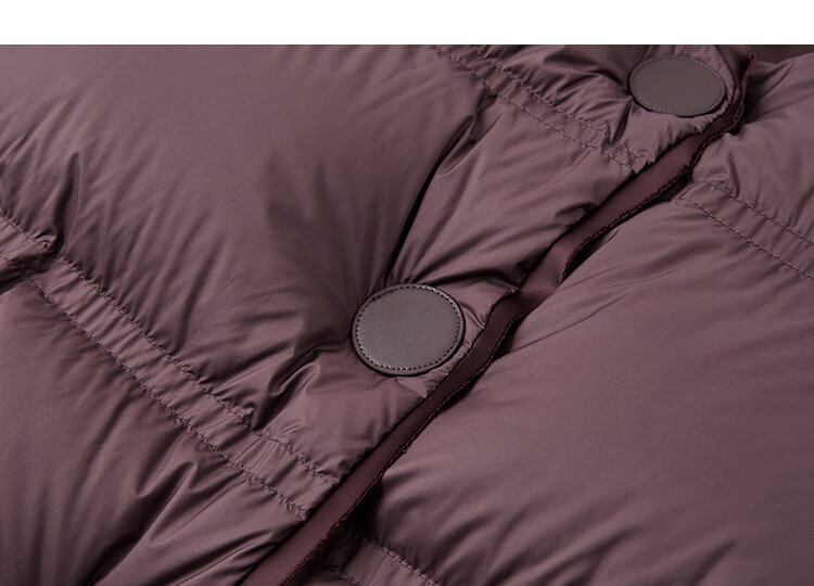 Dme [15D Zero Pressure Sensation] Winter 90% Duck Down PU Magnetic Button Three-Layer Craftsmanship Straight Women's down Jacket 5