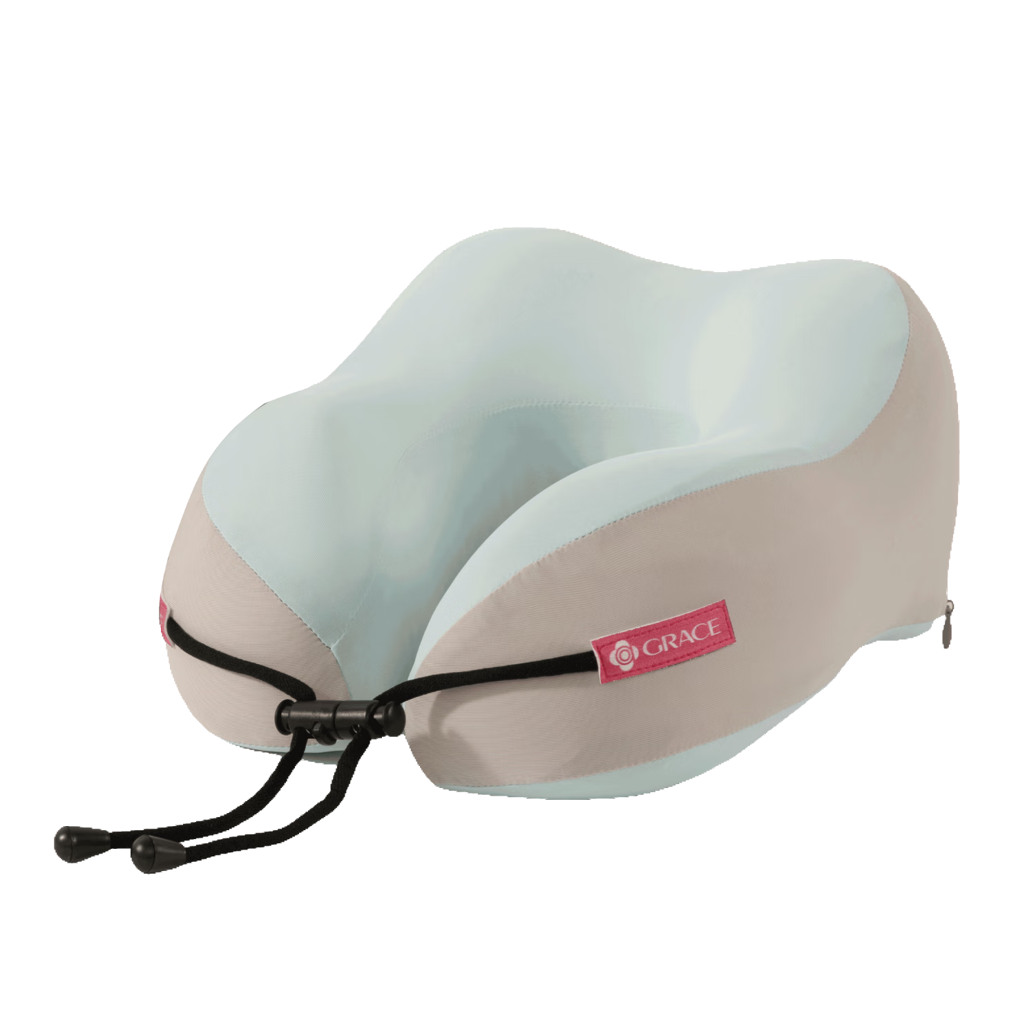 Grace U-Shaped Neck Support Nap Pillow Portable Travel Headrest Memory Foam Airplane Car Sleep Aid Sky Blue