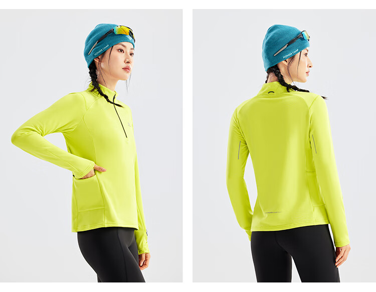 Pioneer Camp Women's Lightweight Outdoor Fleece Pullover Slim Fit Half-Zip Long Sleeve Thermal Sweatshirt 3