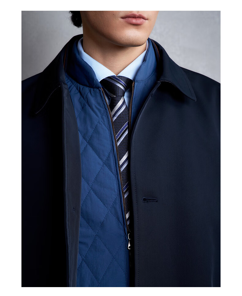 G2000 Removable Vest British Style Coat Trench Coat Men 2025 Autumn Winter 8
