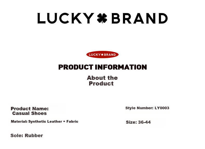LUCKY BRAND Sneakers, Women's Shoes, Couple Style, Four-Leaf Clover American Outdoor Breathable Men's Casual Shoes LY0003, White And Blue, Size 36 19