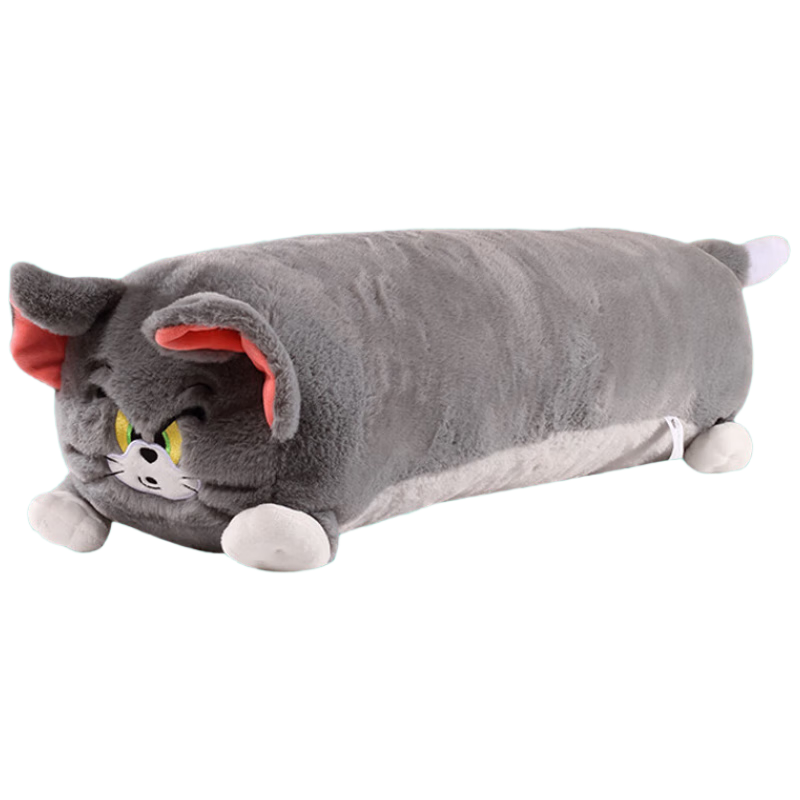 Tom and Jerry Plush Long Body Pillow Sleeping Pillow Girl Hugging Doll Cushion Toy Tom Cat Deluxe Edition 65cm
