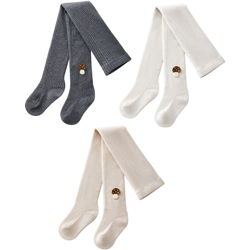 October Crystals Baby Tights Autumn and Winter Long Tube Newborn Baby Cotton Socks Children's Socks Class A