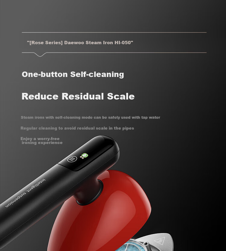 DAEWOO High-End Home Garment Steamer Iron Portable Desktop Spray Iron Hair Raising Easy Storage High-Pressure Steam Handheld HI-050MAX 7